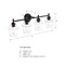 Designers Fountain Summer Jazz 32 in. 4-Light Matte Black Vanity Light with Clear Glass Shades for Bathrooms D310M-4B-MB - alternate 4